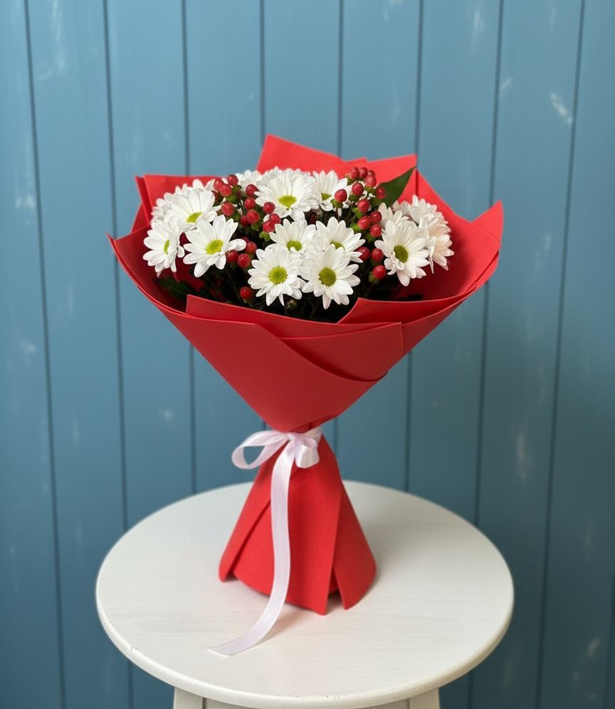 Букет цветов из: Хризантемы в Нововолково