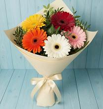 Букет цветов из:  Герберы в Нововолково