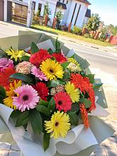 Букет цветов из:  Герберы #REPLACE_PRED# Нововолково