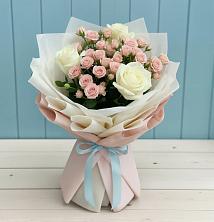 Букет цветов из:  Розы в Нововолково