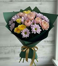 Букет цветов из:  Хризантемы и Розы #REPLACE_PRED# Нововолково