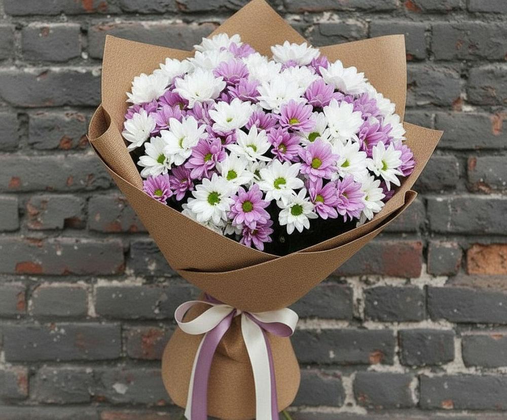 Букет цветов из: Хризантемы в Нововолково