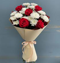 Букет цветов из:  Розы и Хризантемы #REPLACE_PRED# Нововолково