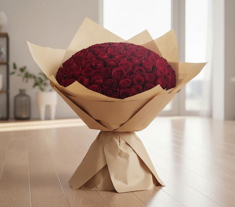Букет 101 Красная роза в Нововолково