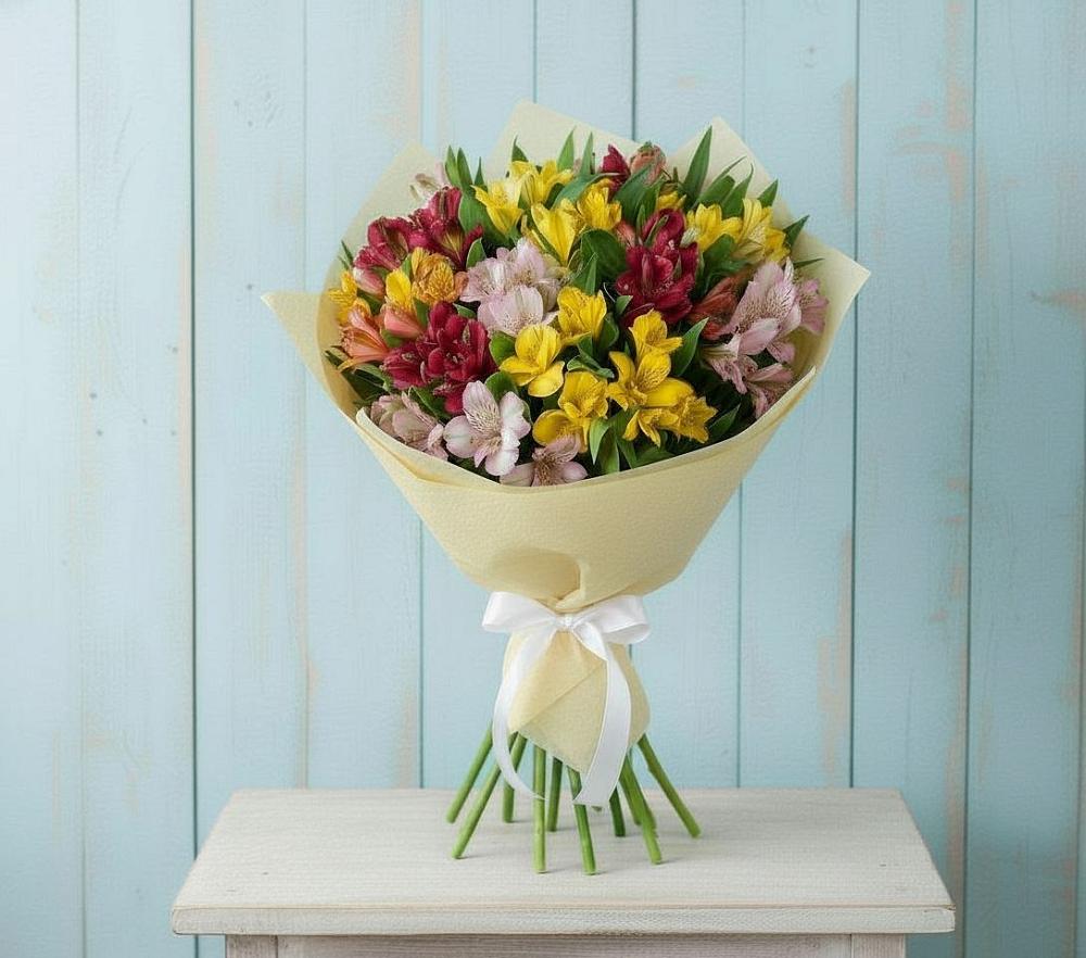 Букет цветов из: Альстромерии в Нововолково