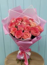 Букет 15 Розовых роз Равель в Нововолково