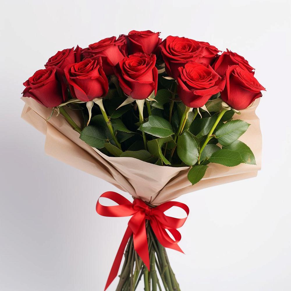 Букет 11 Красных роз Эдлесс Лав в Нововолково